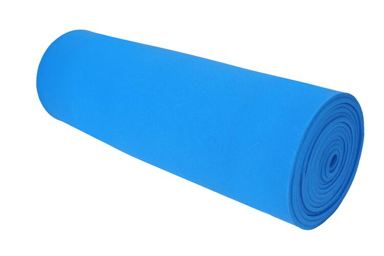 Blue silicone foam sheet for vacuum ironing tables
