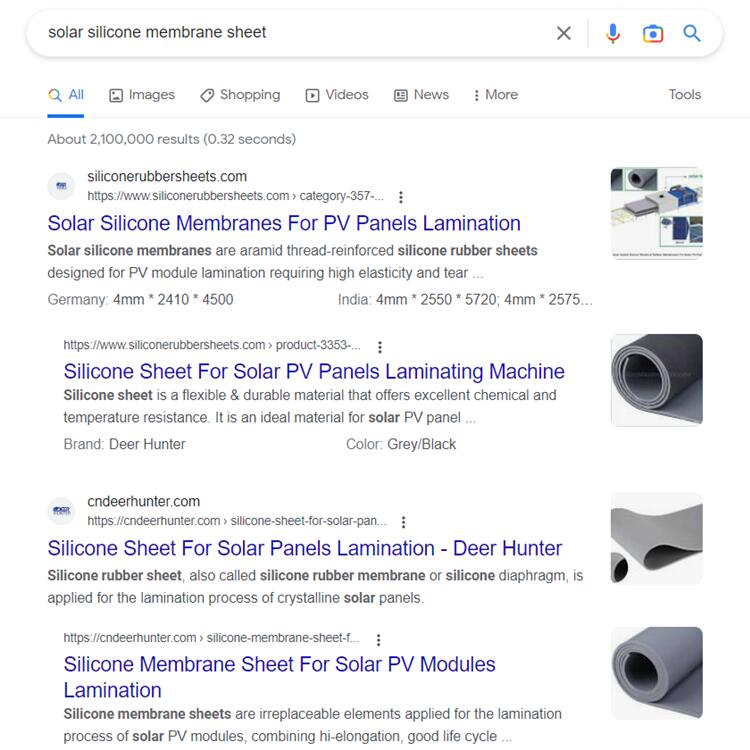 Solar Silicone Membrane Sheet Searching On Google